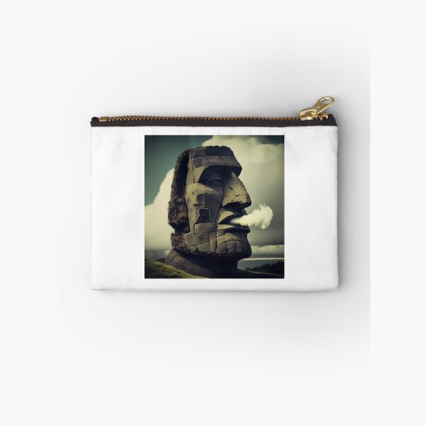 Item preview, Smoking Easter Island Head designed and sold by saskdigitalart.