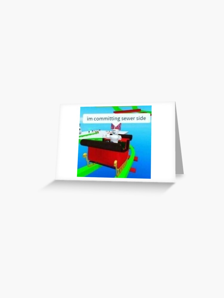 Roblox Meme Greeting Cards for Sale