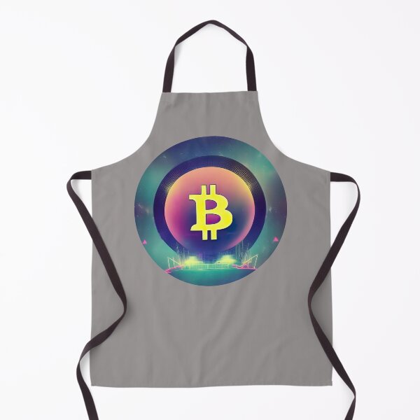 Item preview, Bitcoin Logo Synthetic Wave Style - Circle Shape designed and sold by Djantrix.