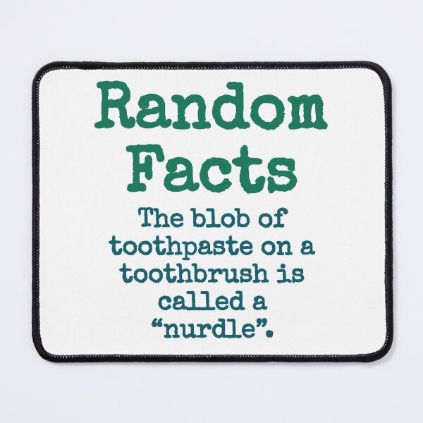 Item preview, The Blob Of Toothpaste On A Toothbrush - Trivia Fact designed and sold by CrankyOldDude.