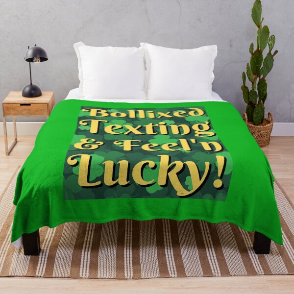 Item preview, St Patrick's day - Bollixed, Texting and Feelin' Lucky - Green, lucky, Tipsy designed and sold by Soundpups.