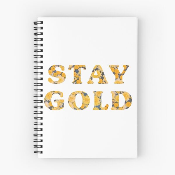 Item preview, Stay Gold Sunflowers Quote  designed and sold by aterkaderk.
