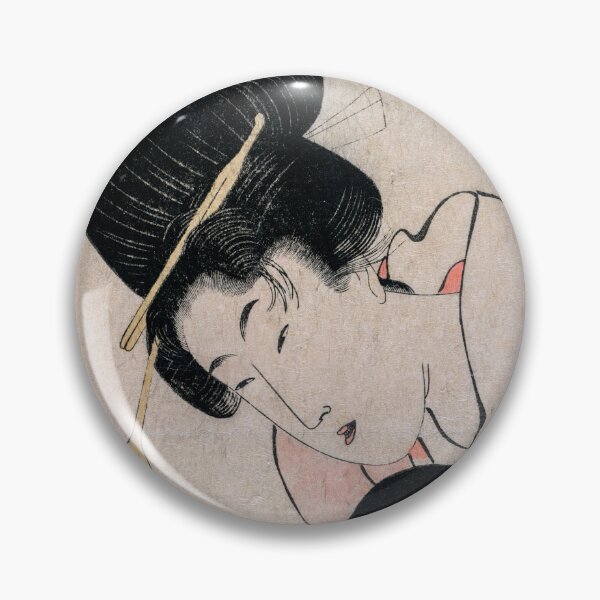 Item preview, The Lovers Okiku and Kozuke  - Kitagawa Utamaro II - designed and sold by LeiWeiss.
