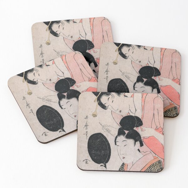 Item preview, The Lovers Okiku and Kozuke  - Kitagawa Utamaro II - designed and sold by LeiWeiss.