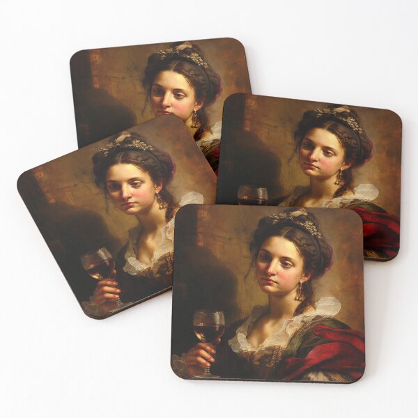 Item preview, Rare Classic Wine Portrait Art Unique  designed and sold by Alper Billik.