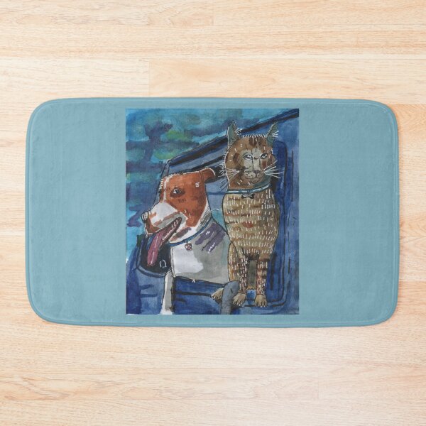 Item preview, Cat and Dog in a Car designed and sold by mila-ola.