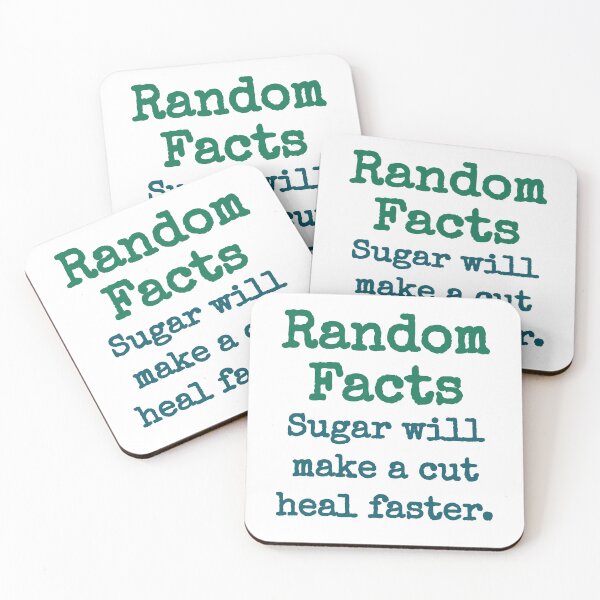 Item preview, Sugar Will Make A Cut Heal Faster - Trivia Fact designed and sold by CrankyOldDude.
