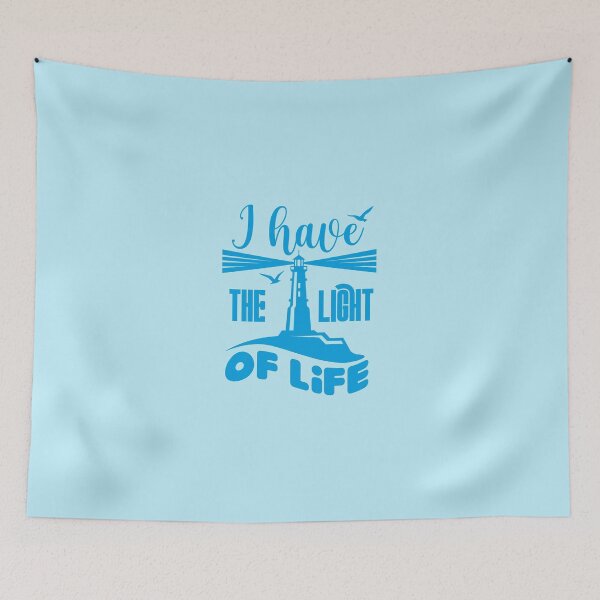 Item preview, I have the light of life - A christian Design in solid color designed and sold by berea.cl.