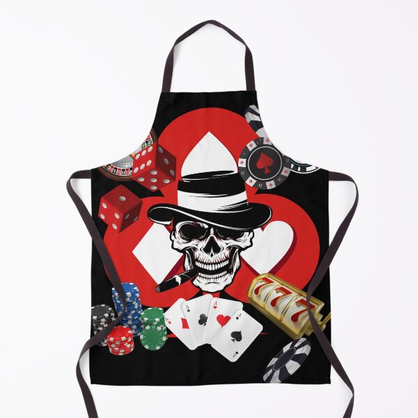 Item preview, Lucky skull playing poker designed and sold by Sweet-Tees-plz.