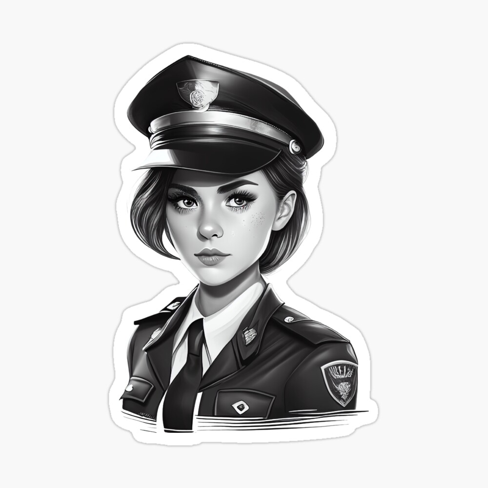 lady IPS officer without hat drawing step by step // girl police officer  drawing for easy - YouTube