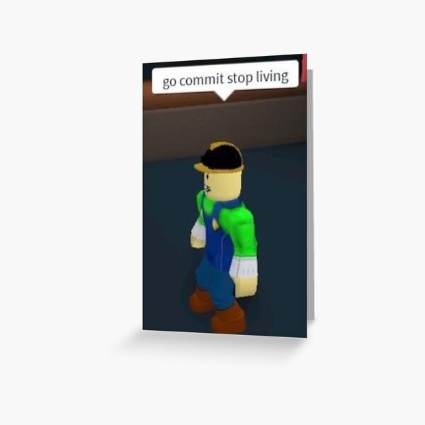 Roblox Meme Greeting Cards for Sale