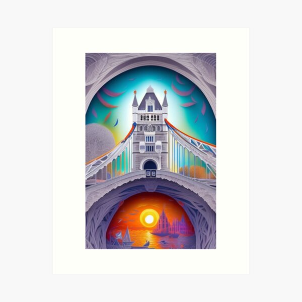 Item preview, The Tower Bridge in London Creative Art Collection designed and sold by brilliant-com.