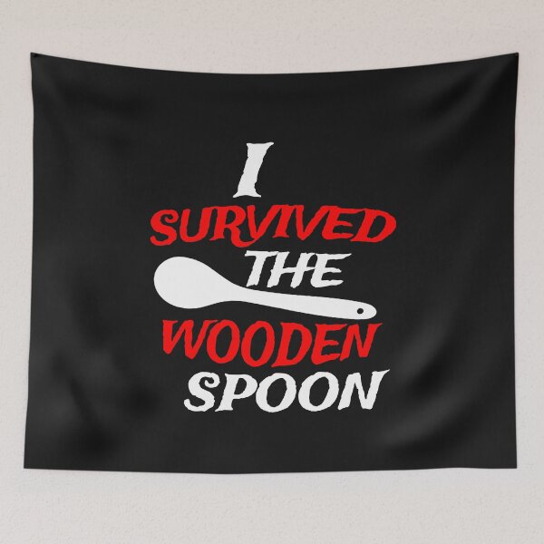 Item preview, I Survived The Wooden Spoon Funny Kinky Spanking Humor designed and sold by TheMagicKrew.
