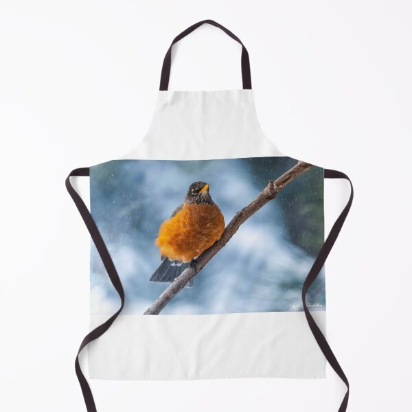 Item preview, American Robin Perched During a Snowstorm designed and sold by Jeff Goulden Photography.