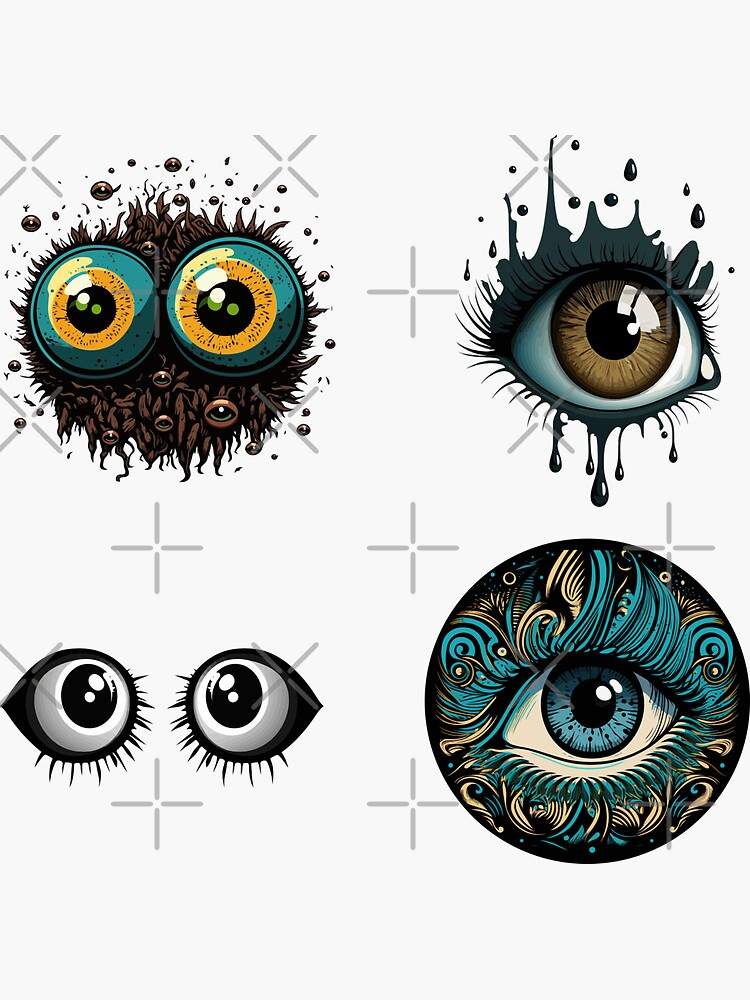 Eyes of the World Sticker for Sale by macwojs