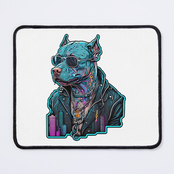 Item preview, CyberPunk Pitbull #4 designed and sold by OregonArtForAll.