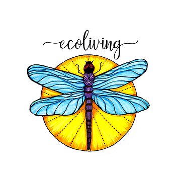 Artwork thumbnail, Ecoliving Dragonfly by heartsake