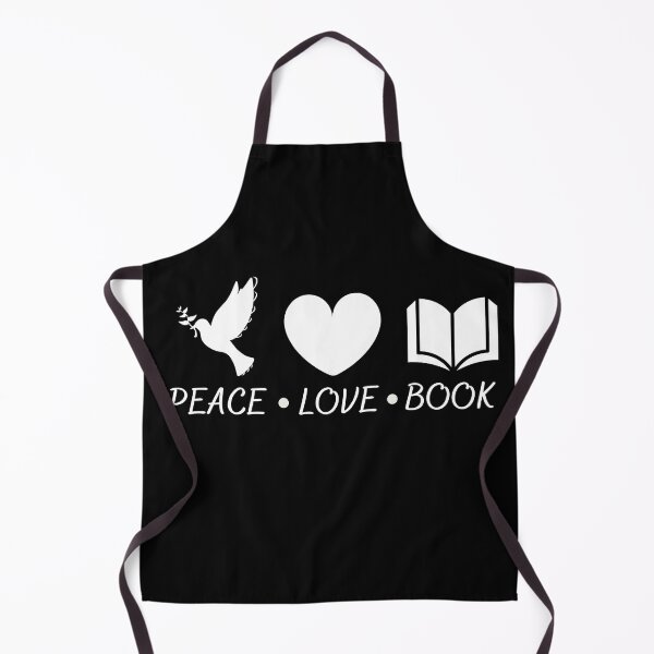 Item preview, peace love book designed and sold by ImagineInk.
