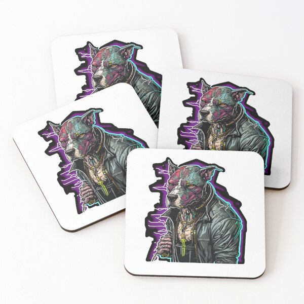 Artikelvorschau, Cyberpunk-Pitbull Nr. 5 entworfen und verkauft von OregonArtForAll.