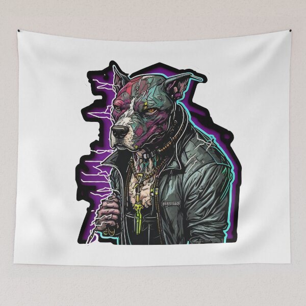 Item preview, CyberPunk Pitbull #5 designed and sold by OregonArtForAll.