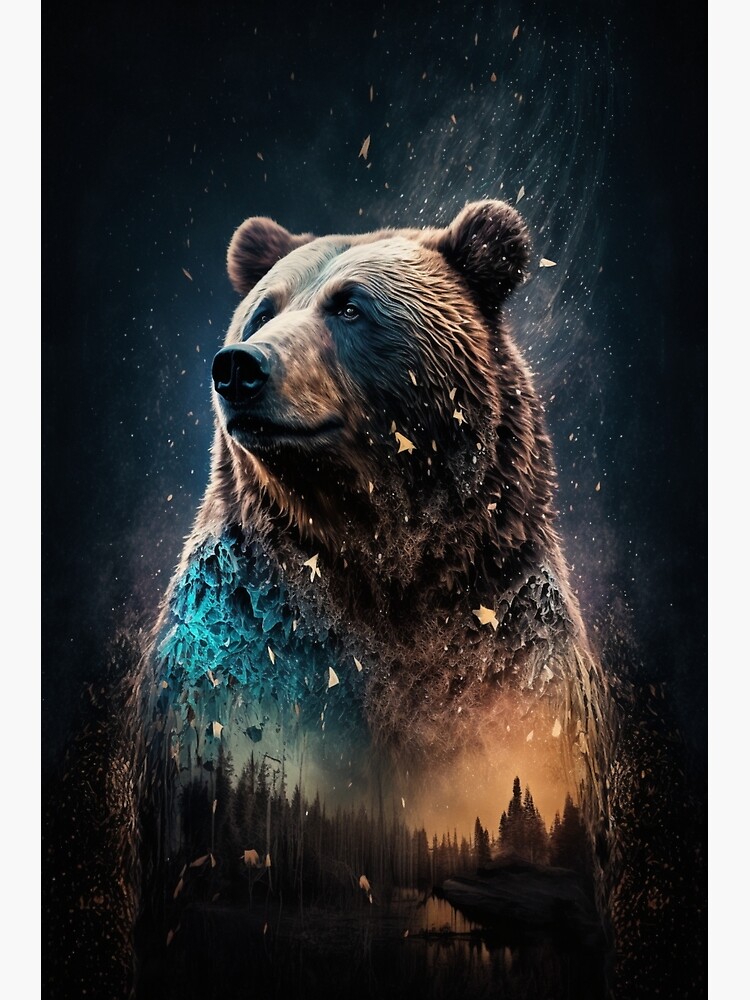 Grizzly Bear Spirit Animal" Poster for Sale by ArtAdventure77 | Redbubble