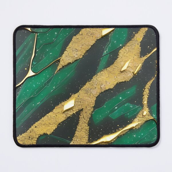Item preview, Uvarovite Inspired Design With A Touch Of Gold (03) designed and sold by DEBPIX.
