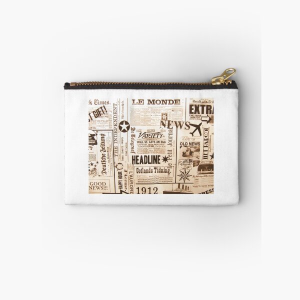 Item preview, This newspaper collage shows headlines of around the world. designed and sold by BrendaDesigner.