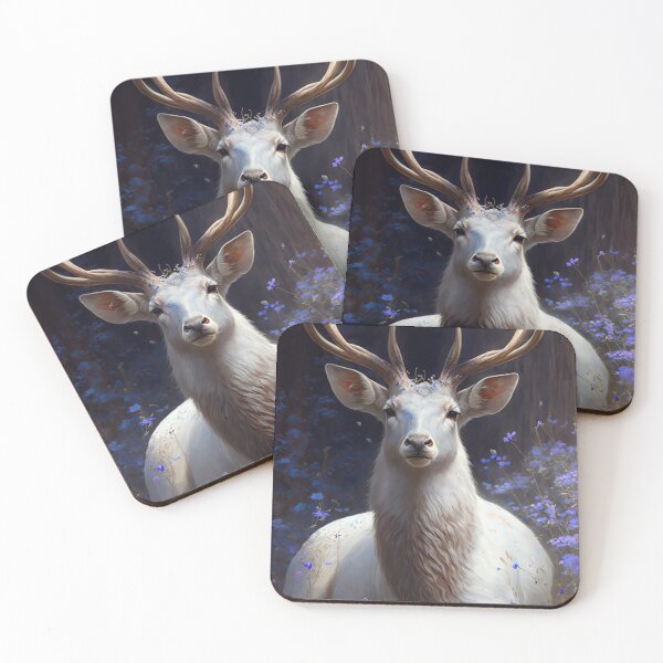 Item preview, Blueflower Deer designed and sold by el3v3n11art.