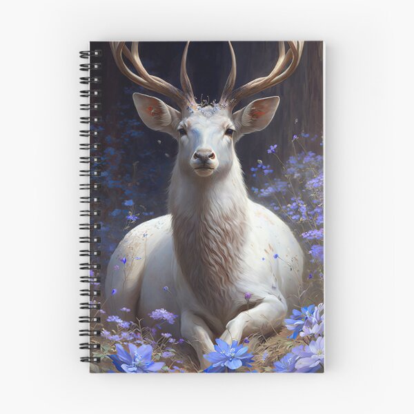 Item preview, Blueflower Deer designed and sold by el3v3n11art.