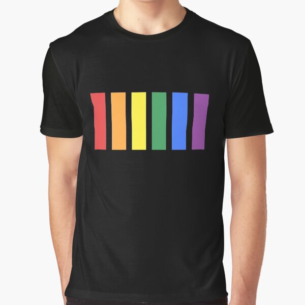 Rainbow Bars Graphic T-Shirt