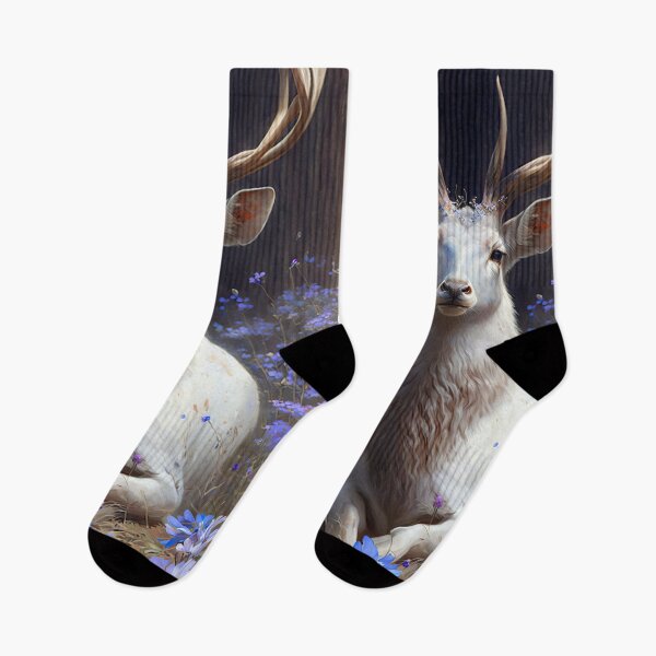 Item preview, Blueflower Deer designed and sold by el3v3n11art.