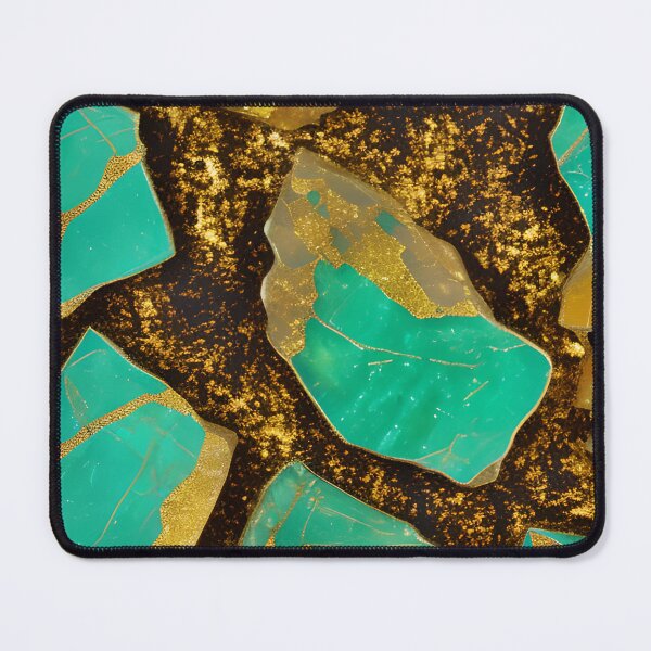 Item preview, Variscite Inspired Design With A Touch Of Gold (01) designed and sold by DEBPIX.