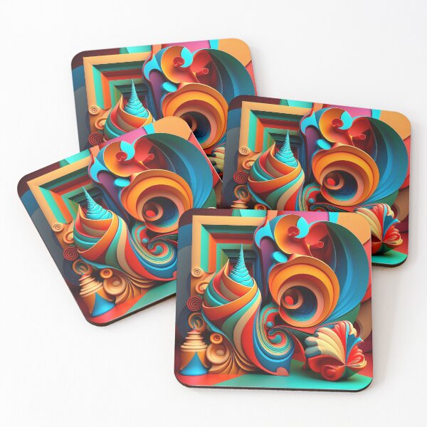 Item preview, Vibrant 3D Abstractionism Artwork designed and sold by EnzoZs.