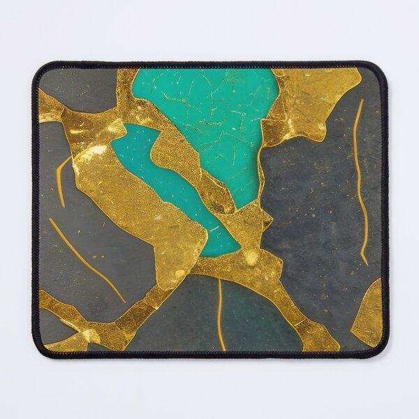 Item preview, Variscite Inspired Design With A Touch Of Gold (02) designed and sold by DEBPIX.