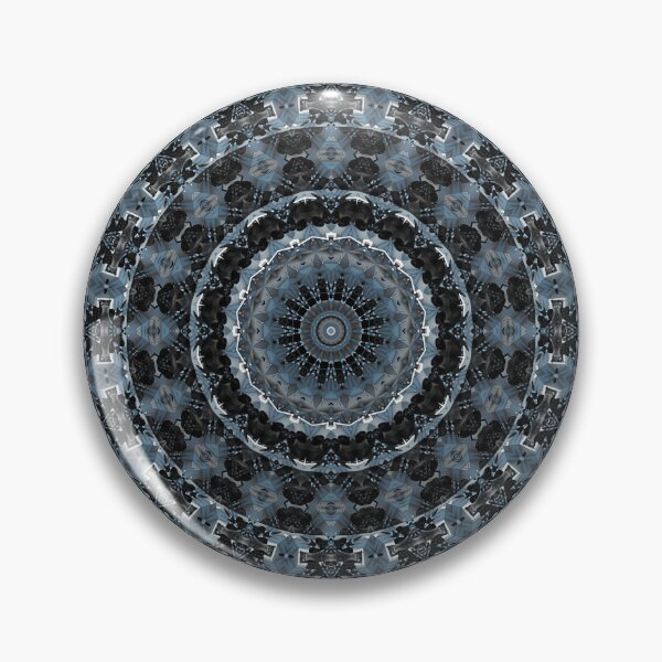 Item preview, Blue-Grey Mandala - 3D Fractal Art designed and sold by Fractal-Graphic.