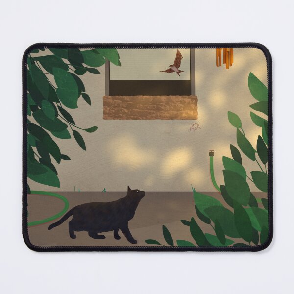 Item preview, Courtyard Cat and Bird designed and sold by jastinamor.