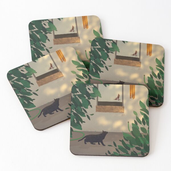 Item preview, Courtyard Cat and Bird designed and sold by jastinamor.