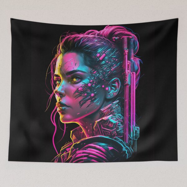 Item preview, Futuristic Femme Fatale: The Hybrid Beauty designed and sold by Mullet Monkey.