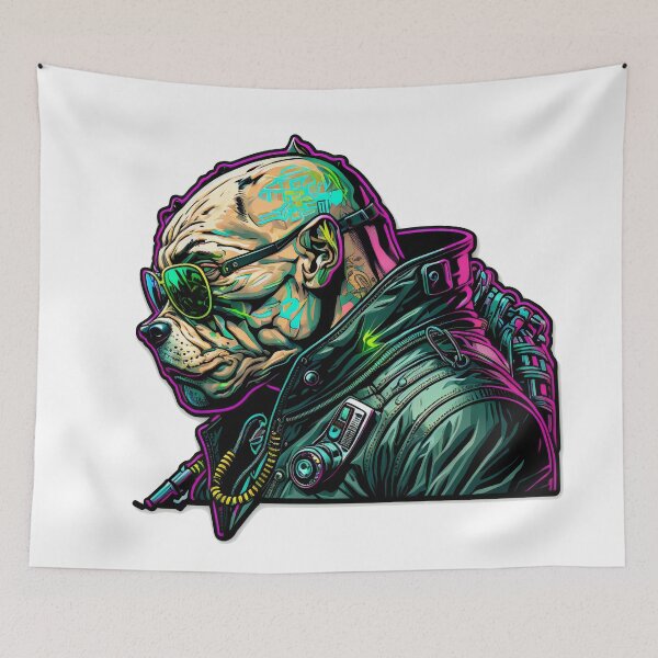 Artikelvorschau, CyberPunk-Pitbull Nr. 6 entworfen und verkauft von OregonArtForAll.