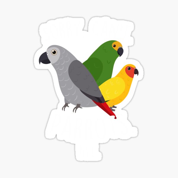 Stickers – Single Bird Style – Parrot – 1 inch (total of 50
