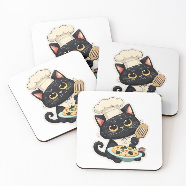 Item preview, Black Cat Pizza Chef designed and sold by Richard-Y.