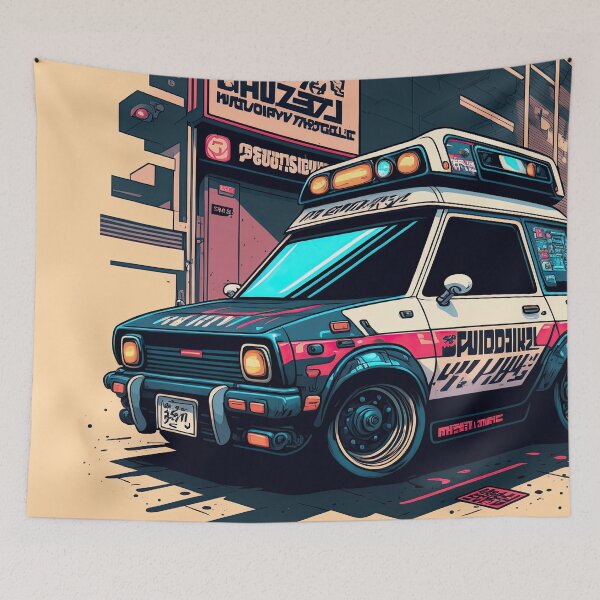 Item preview, Cool Retro Police Hatchback Small Car designed and sold by ultra-cool.