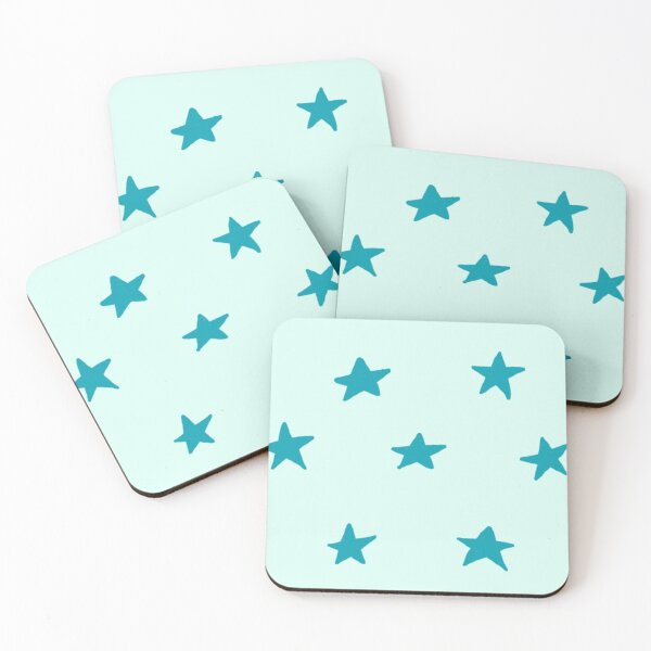Item preview, Teal Stars designed and sold by emikat-art.