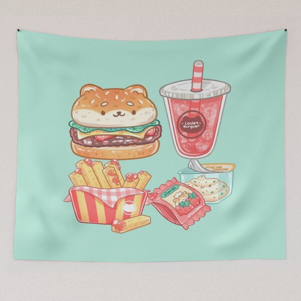Item preview, Shiba Combo Burger designed and sold by Kukookat.