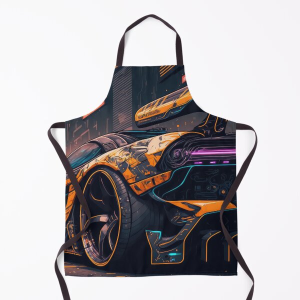 Item preview, Futuristic Hyper Sports Car in the Street of Neo Tokyo Cyberpunk designed and sold by ultra-cool.