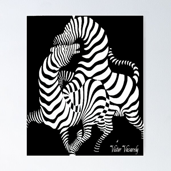 Item preview, Victor Vasarely - Zebra (1937) designed and sold by mturns57.
