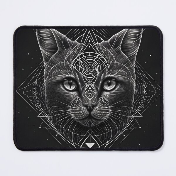 Item preview, Black and white sacred cat designed and sold by CrudeBow.