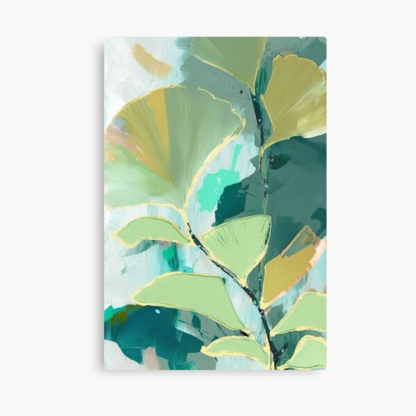 Leaf Green Heart Shaped Canvas Print / Canvas Art by Philippe