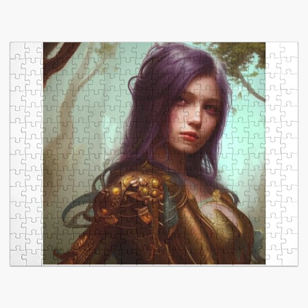 Enigmatic girl Jigsaw Puzzle