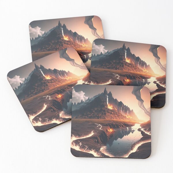 Item preview, Fantastic mountain landscape mk.3 designed and sold by ArtEatLove.